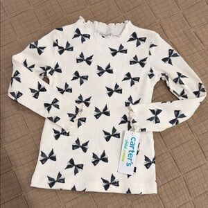 Carter's Black Bow Print Long Sleeve Tee